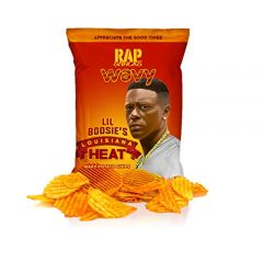 Rap Snacks Boosie Louisiana Heat Wavy Potato Chips 2.5 Oz Bags-Pa