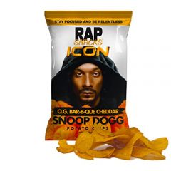 Rap Snacks Featuring Hip-Hop Star Snoop Dogg Cheddar BBQ 2.5 Oz B