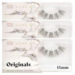 Lilac St - French Lace Glamorous Faux Eyelash Clusters (14mm) - D
