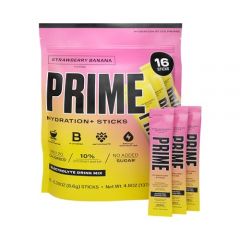 PRIME HYDRATION+ Sticks Strawberry Banana | Hydration Powder Sing