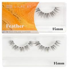 Lilac St - Feather Natural Faux Eyelash Clusters (10mm) - Cat Eye