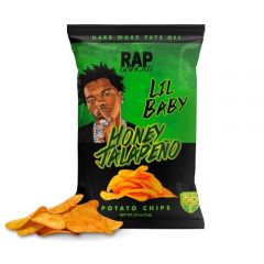 Rap Snacks Lil Baby Honey Jalapeno Potato Chips 2.5 Oz Bags - Pac