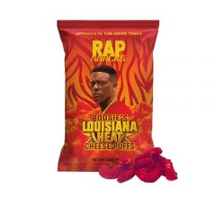 Rap Snacks Boosie Louisiana Heat Cheese Puffs 2.5 Oz Bags-Pack of