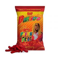 Rap Snacks Lil Durk Durkio's Hot Puffin Fries 2.5 Oz Bags - 
