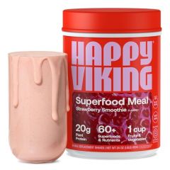 Happy Viking Strawberry Protein + Superfoods Powder, Created by V