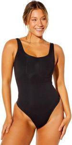 Women's Nearly Naked Shaping Thong Bodysuit, Medium Compress