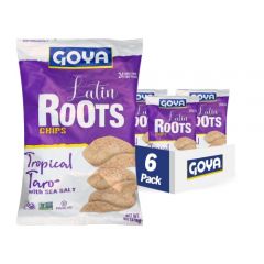 Goya Foods Tropical Taro With Sea Salt Latin Roots Chips, 6 Ounce