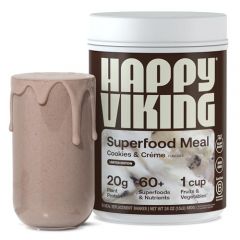 Happy Viking Cookies and Cream Plant Protein Powder, Created by V