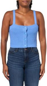 florence by mills Women's Bright Side Button-up Knit Cropped