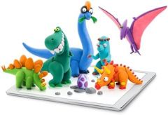 Fat Brain Toys Hey Clay Animals - Clay Kit with Interactive App f