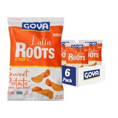 Goya Foods Latin Roots Chips, Sweet Potato with Sea Salt, Kosher,