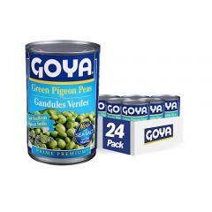 Goya Foods Green Pigeon Peas (Gandules), Low Sodium, 15-Ounce (Pa