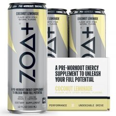 ZOA+ Pre-Workout Energy Drink Supplement - NSF Certified for Spor