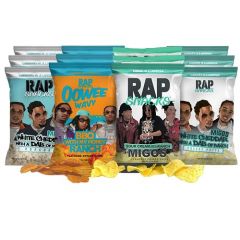 Rap Snacks Migos Sour Cream with Ranch, White Cheddar with Ranch,