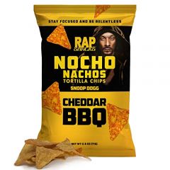 Rap Snacks Snoop Dogg Cheddar BBQ Nocho Nachos Tortilla Chips 2.5