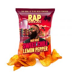 Rap Snacks Rick Ross Sweet Chili Lemon Pepper 2.5 Oz Bags-Pack of