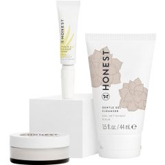Honest Beauty The Icons Skincare Trio | Mini Hydrogel Cream, Gent