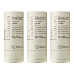 Hey Humans Natural Deodorant Lavender Vanilla - 2oz (Pack of 3)